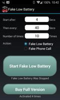 Fake Low Battery постер