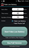 Fake Low Battery Affiche