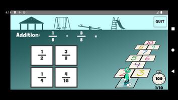 Hopscotch - Adding Fractions-poster