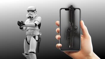 laser gun star space wars الملصق