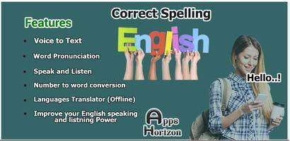 Correct Spelling poster