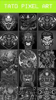 Horror Tattoo Pixel Coloring الملصق
