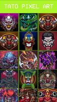 Horror Tattoo Pixel Coloring تصوير الشاشة 1