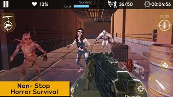 Garis depan mati kenaikan: FPS zombie pemburu screenshot 3