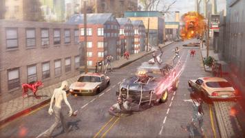 Real Zombie Car Smash Kill: Halloween Street screenshot 1