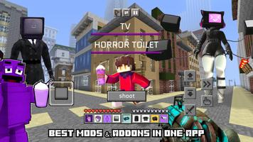 Horror Toilet Mods Minecraft スクリーンショット 1