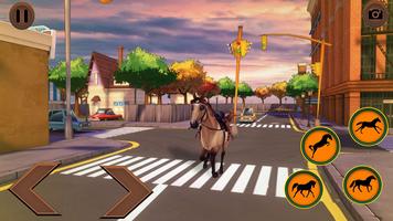 Horse Riding Games : Wild Cowboy Racing Simulator Affiche