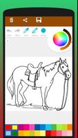 Horse Lovers Coloring Book постер