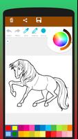 Horse Lovers Coloring Book скриншот 3