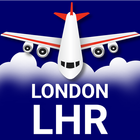Flug-Tracker – Heathrow LHR Zeichen