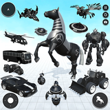 Horse Game Robot Car Game icône