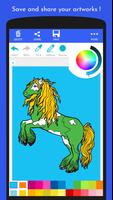 Livre de coloriage chevaux capture d'écran 2
