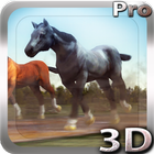 Horses 3D Live Wallpaper icône