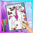 how to draw and coloring horse icône