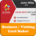 Business Card / Visiting Card Maker ไอคอน