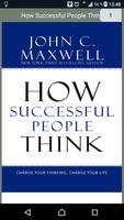 How successful people think PDF Book poster