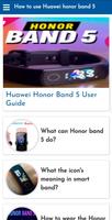 How to use Huawei honor band 5 Poster