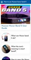 How to use Huawei honor band 5 poster