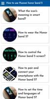 How to use Huawei honor band 5 اسکرین شاٹ 1