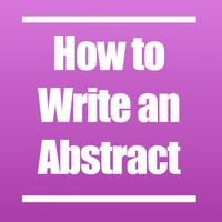 How to Write an Abstract постер