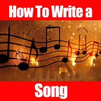 How to write a song lyrics poster