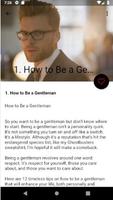 How To Be A Gentleman(Modern M اسکرین شاٹ 1