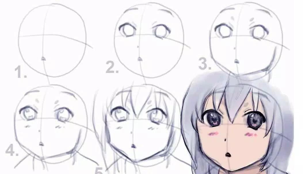How to draw an anime gamer girl step by step 🎮 