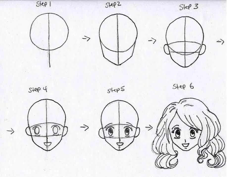 How to Draw Anime for Beginners: 100+ Easy & Free Step-by-Step