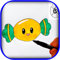 how to draw cute candy