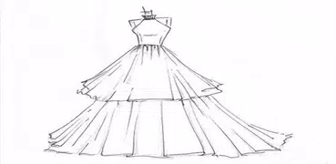 How to draw the latest dress