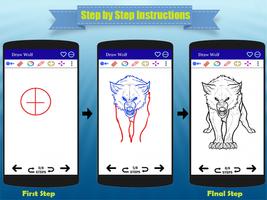 Comment dessiner un loup Affiche