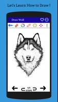 Cómo dibujar lobo paso a paso captura de pantalla 3