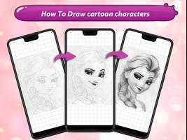 How to draw cartoon characters imagem de tela 1