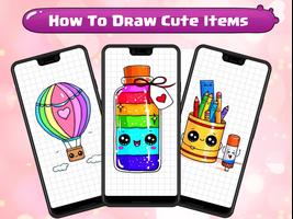 How To Draw Cute Items Affiche