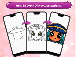 Comment dessiner les descendants de Disney capture d'écran 1