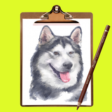 ステップバイステップで犬を描く方法