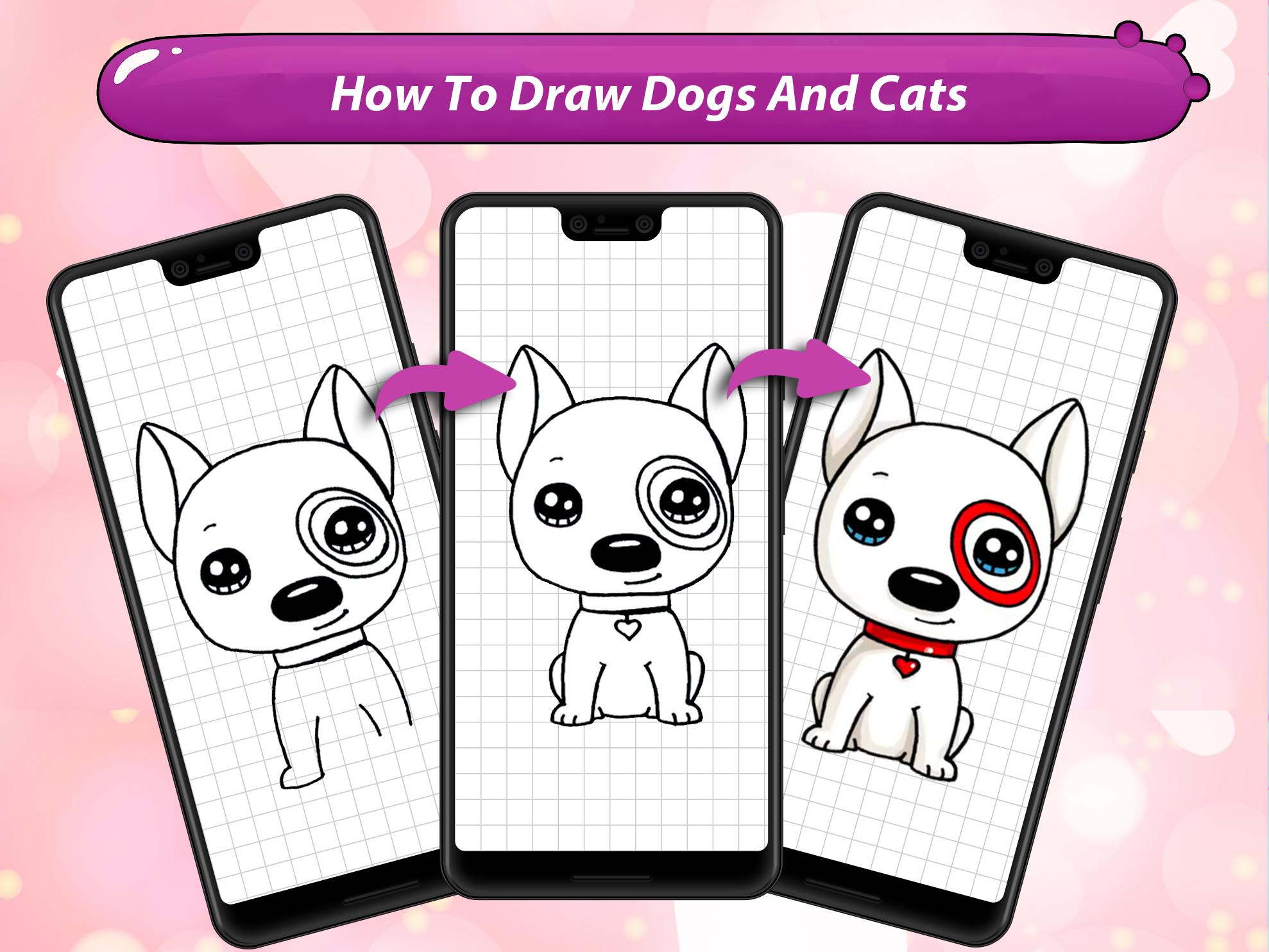 Descarga de APK de Cómo dibujar perros y gatos para Android