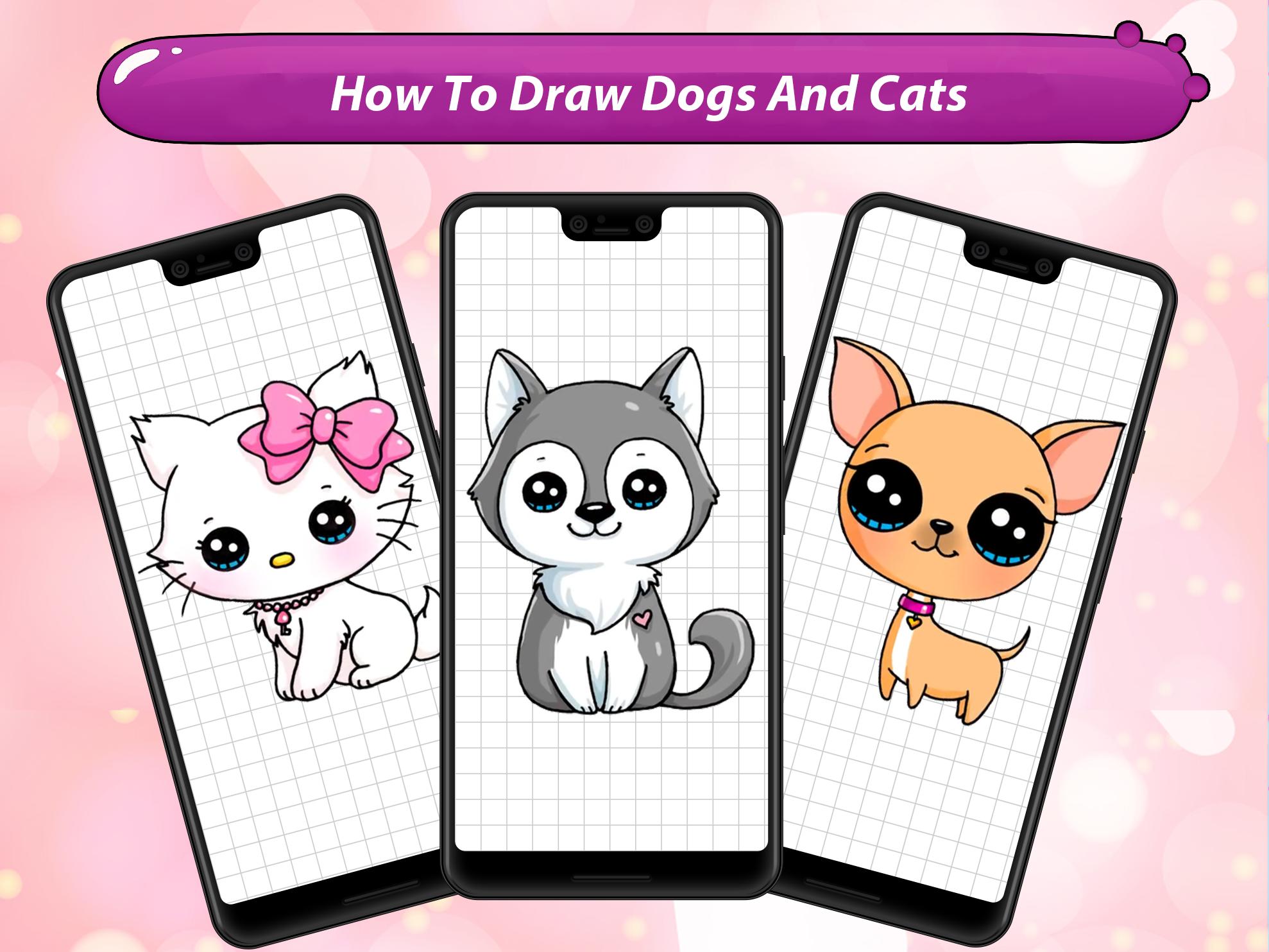 Descarga de APK de Cómo dibujar perros y gatos para Android