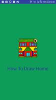 comment dessiner une maison Affiche