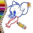 Drawing Tom Cat & Jerry Mouse ไอคอน