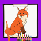 Comment dessiner un renard icône