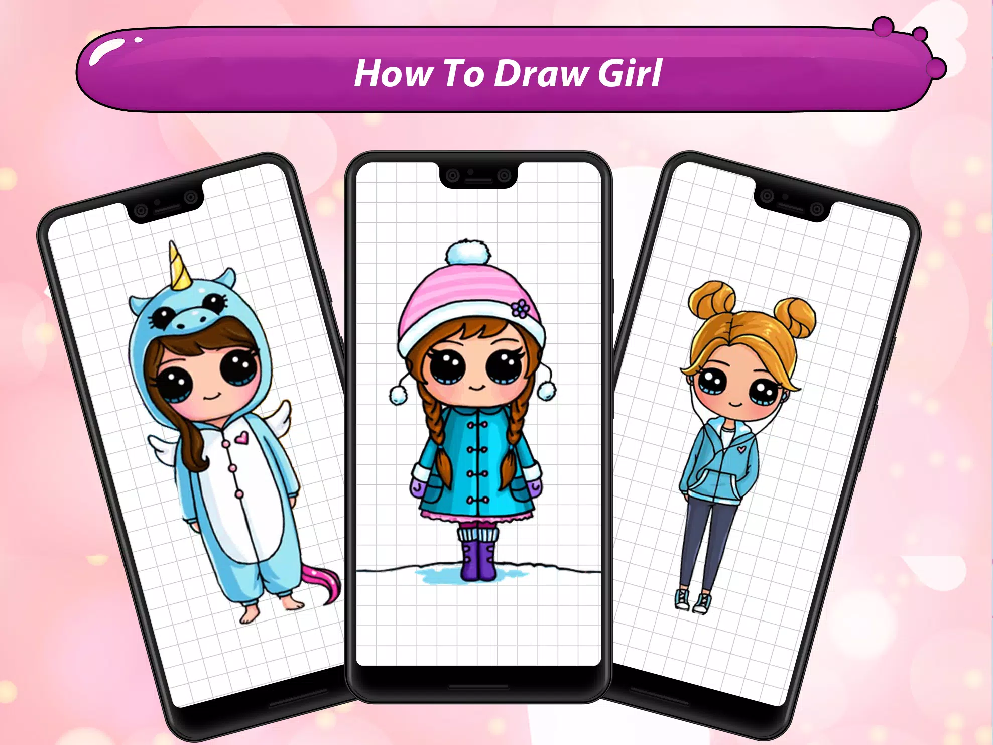 Download do APK de Como desenhar uma menina Chibi Kawaii para Android