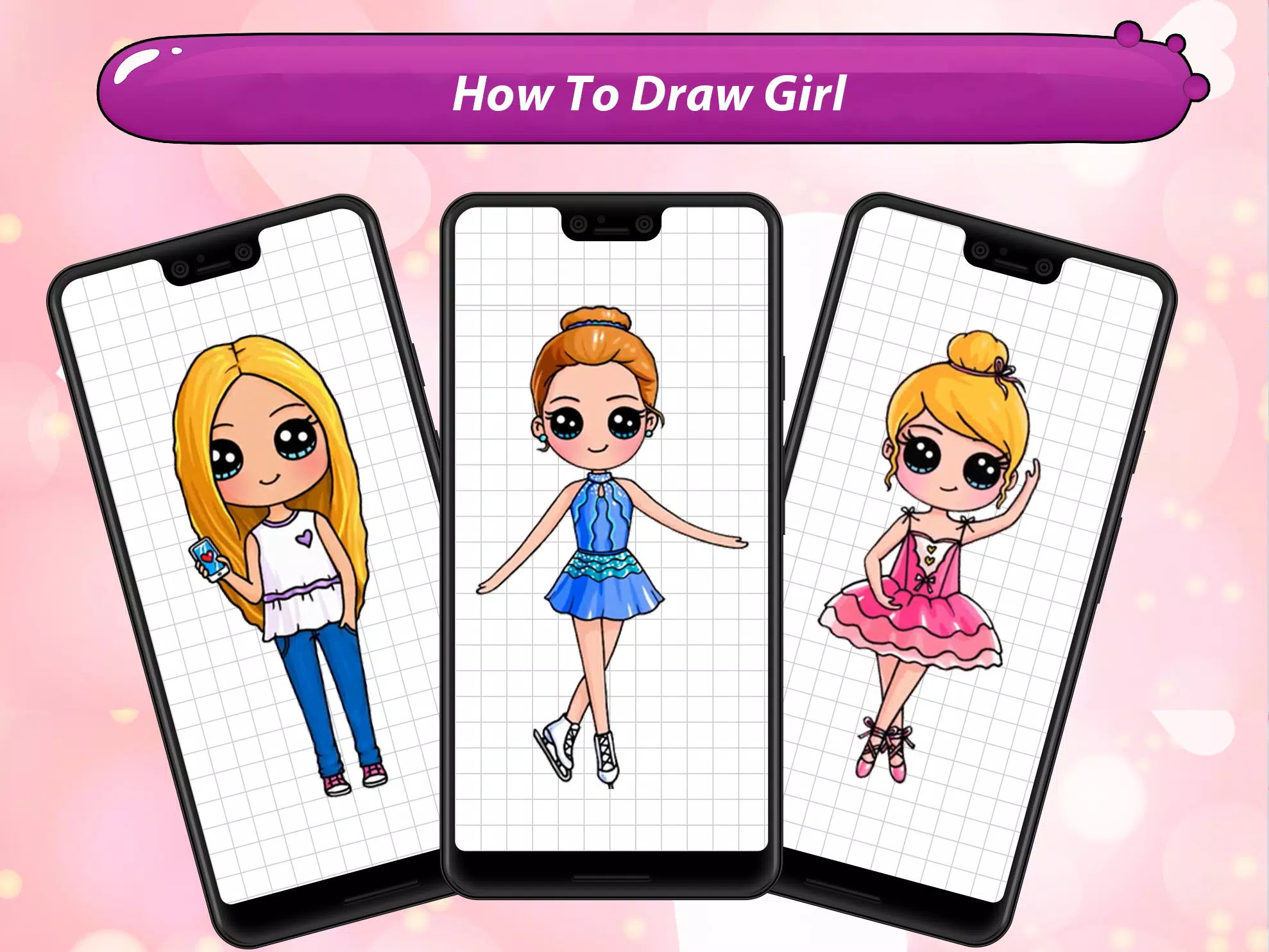 Download do APK de Como desenhar uma menina Chibi Kawaii para Android