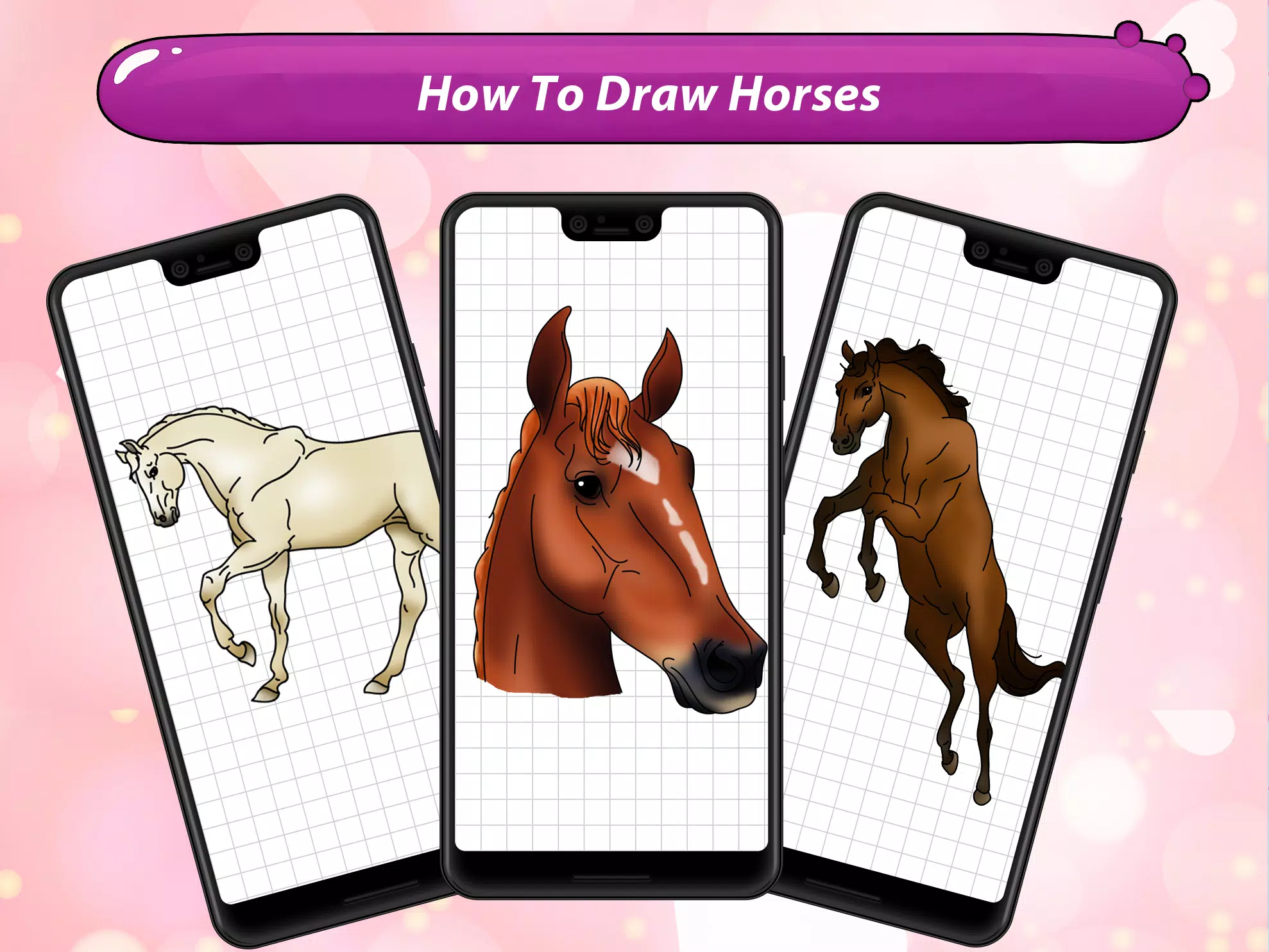How-To-Draw-Horses  Drawing lessons, Cavalo desenho, Cavalos