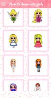 How to draw cute Girls ảnh chụp màn hình 3