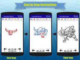 How to Draw Mythical Monster ảnh chụp màn hình 1