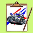 How to Draw Motorbike Easily