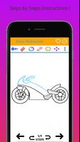 برنامه‌نما How to Draw Motorbike عکس از صفحه