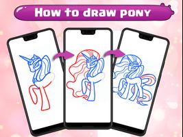 How to draw pony اسکرین شاٹ 1