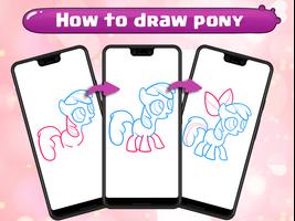 How to draw pony اسکرین شاٹ 2